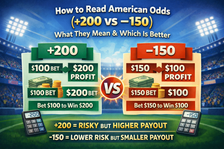 How to read American odds? What do +200 and -150 mean in sports betting, and what’s best for you?