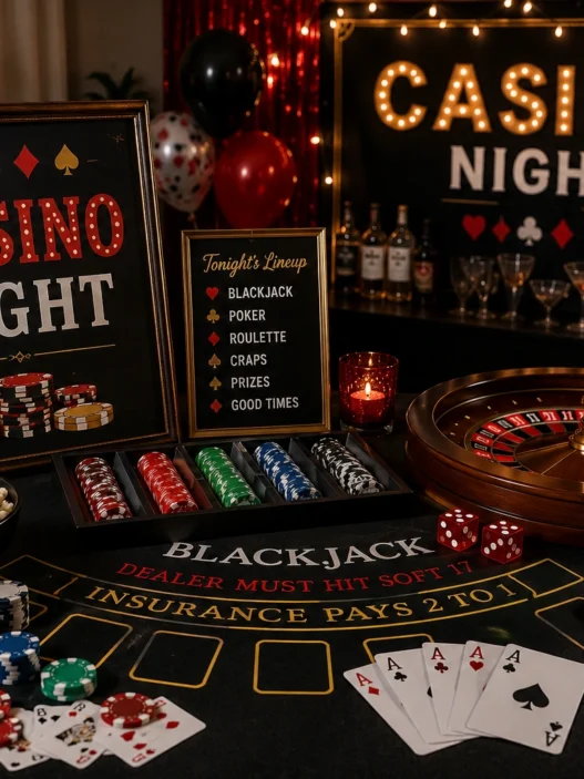 How to plan a perfect casino night party at home