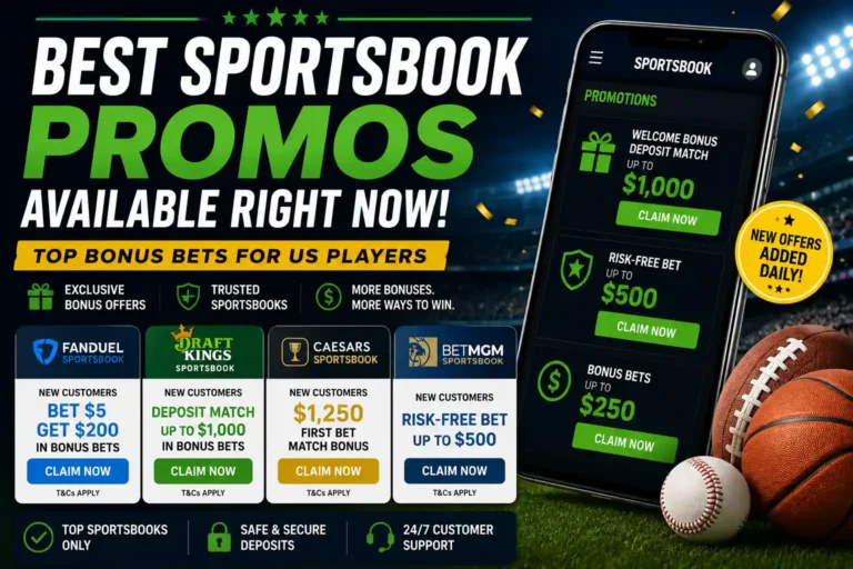Best sportsbook promos available right now: Top bonus bets for US players
