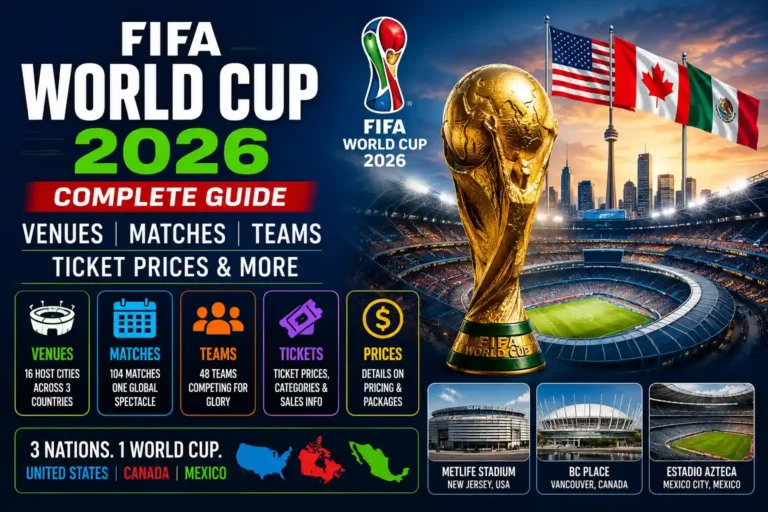 FIFA World Cup 2026: Venues, matches, teams & ticket prices complete guide