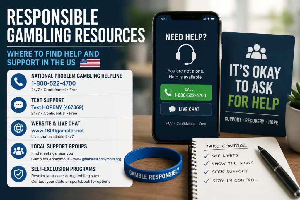 Responsible Gambling Resources: Where to find help and support in the US